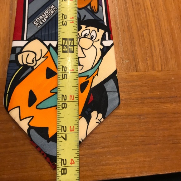 Vintage 1994 Lakeside Apparel Cartoon Network Neck Tie Flintstones Yogi Bear - Picture 5 of 13